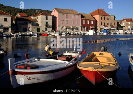 Kroatien, Dalmatien, Insel Hvar, Stari Grad Stockfoto