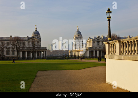 Greenwich Royal Naval College A UNESCO-Welterbe UNESCO, Greenwich, London, England, Vereinigtes Königreich, Europa Stockfoto