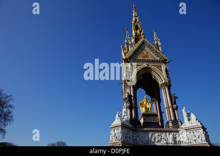 Albert Memorial Kensington Gardens Hyde Park London UK Stockfoto