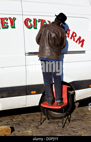 Hackney City Farm, London, England, Vereinigtes Königreich, Europa Stockfoto