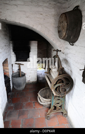 Eine alte Ewardian Waschküche im Black Country Living Museum. Stockfoto