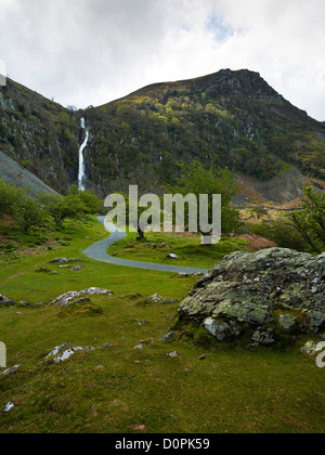 Aber Falls in der Nähe von Abergwyngregyn in Snowdonia-Nationalpark-Wales Stockfoto