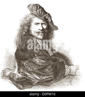 Rembrandt Harmenszoon van Rijn, 1606-1669. Niederländischer Maler und Radierer. Stockfoto