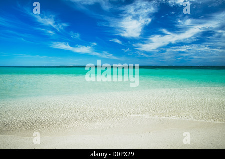 Kristallklares Wasser in Turquoise Bay im Cape Range National Park. Stockfoto
