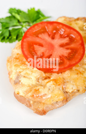 Gebratene Schweineschnitzel Stockfoto