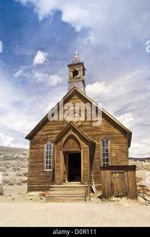 Kirche in Geisterstadt Bodie-Pionier Stockfoto