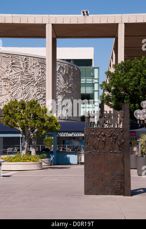 Die Innenstadt von Los Angeles und Theater-Viertel in der Nähe von Rathaus Stockfoto