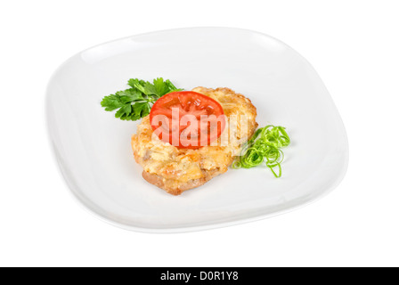 Gebratene Schweineschnitzel Stockfoto