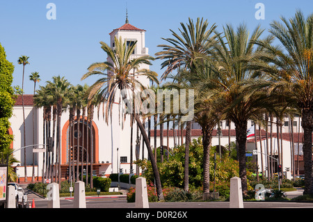 Union Station in der Nähe von Olvera Street Market in Los Angeles Kalifornien USA Stockfoto