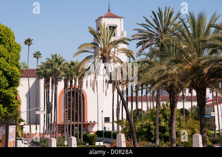 Union Station in der Nähe von Olvera Street Market in Los Angeles Kalifornien USA Stockfoto