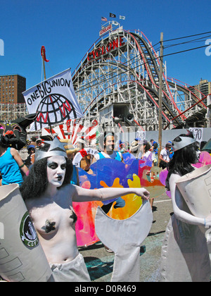 Meerjungfrau Festival Coney Island Brooklyn Stockfoto