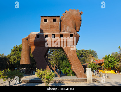 Trojanisches Pferd - Troja Türkei Stockfoto