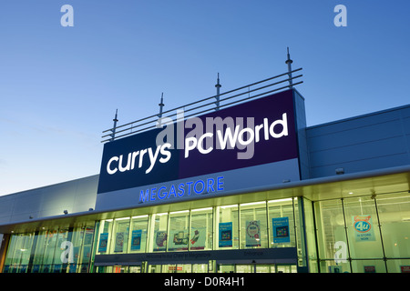 Currys PC Welt Megastore Einzelhandel Einheit Shop Eingang Stockfoto