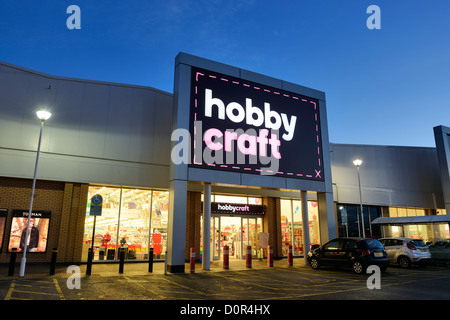 HobbyCraft Einzelhandel Einheit Shop Eingang Stockfoto