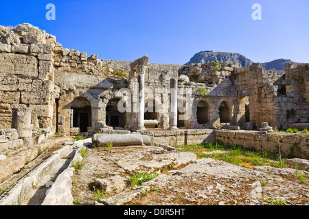 Ruinen in Korinth, Griechenland Stockfoto