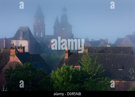 Collonges-la-Rouge, Corrèze, Limousin, Frankreich Stockfoto