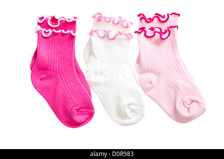 Baby Socken abzuschließen. Stockfoto