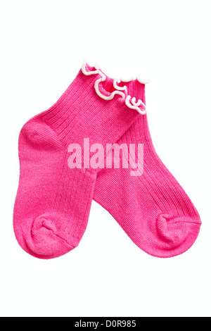 Baby Socken abzuschließen. Stockfoto