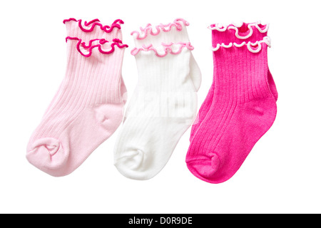 Baby Socken abzuschließen. Stockfoto