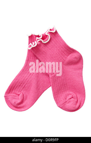 Baby Socken abzuschließen. Stockfoto