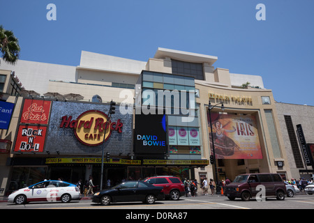 Hard Rock Cafe in Hollywood & Highland Center in Hollywood, Los Angeles, CA Stockfoto