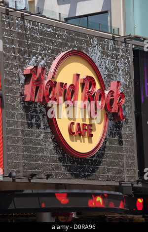 Hard Rock Cafe in Hollywood & Highland Center in Hollywood, Los Angeles, CA Stockfoto