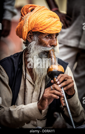 Snake charmer Stockfoto