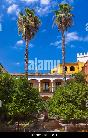 Real Alcazar Gärten in Sevilla Spanien Stockfoto