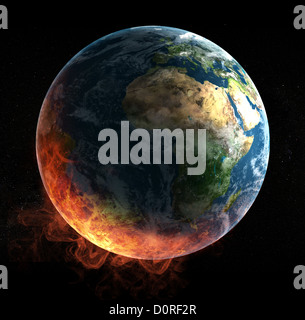 Globale Catasrtophe Konzept Abbildung Stockfoto