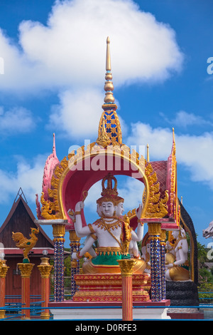 Buddha-Statue im Wat Plai Laem Stockfoto