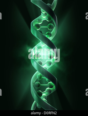 DNA-Stränge Stockfoto