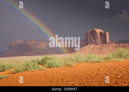 Ende des Regenbogens Stockfoto