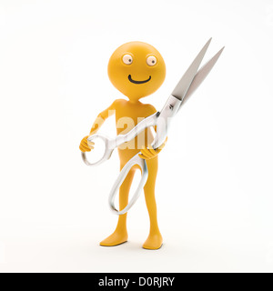 Smiley-Schere Stockfoto