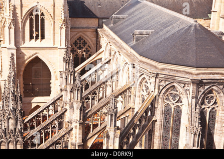 Blick auf die Kathedrale in Bordeaux, Frankreich. Stockfoto