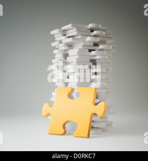 Jigsaw Puzzle-Teile Stockfoto