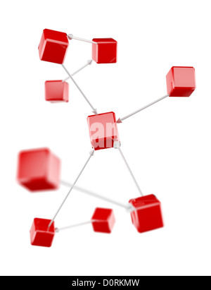 Verbindungen-Diagramm-Konzept Stockfoto