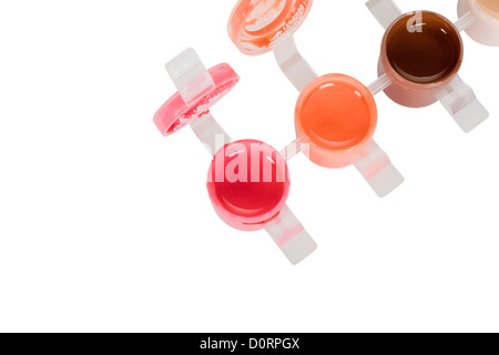 Nahaufnahme von Aquarellfarben Stockfoto