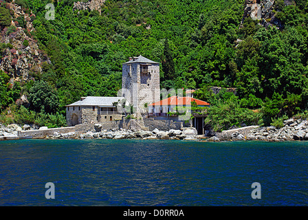 Kloster auf dem Berg Athos in Griechenland Stockfoto