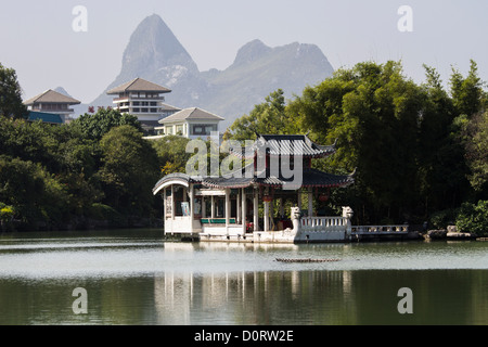 China-Guangxi Guilin Banyan See Stockfoto