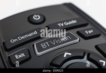 British Telecom BT Vision TV-Fernbedienung ca. 2011. Stockfoto