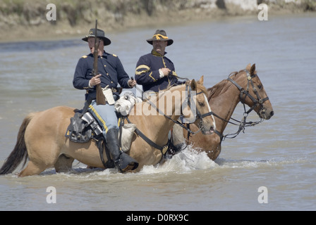 Am Little Bighorn River Crossing Stockfoto