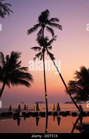 Asien, Thailand, Provinz Trat, Koh Chang, Ko Chang, Klong Prao Beach, Strand, Strände, Tropical Beach, Palm Beach, Palme, Pal Stockfoto