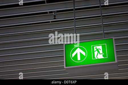 Notausgang Stockfoto