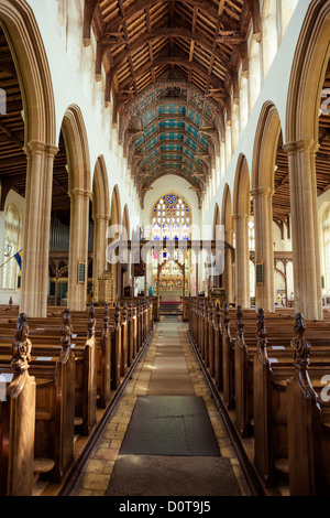 Interieur der Kirche St. Edmund in Southwold. Einer der schönsten mittelalterlichen Kirchen der Suffolk. Stockfoto