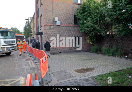 Durward Street, Tatort von Mary Ann Nichols, Jack the Ripper erste Opfer, Whitechapel, East London, UK. Stockfoto