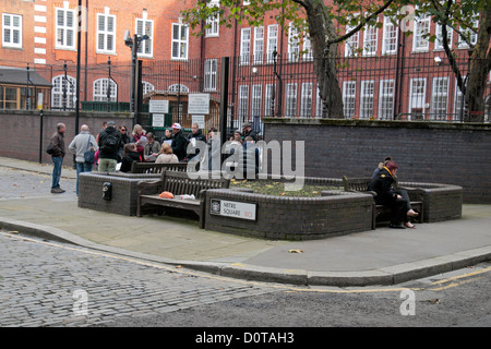 Mitre Square, Tatort von Catherine Eddowes, Jack the Ripper vierten Opfer, Whitechapel, East London, UK. (siehe Hinweise) Stockfoto