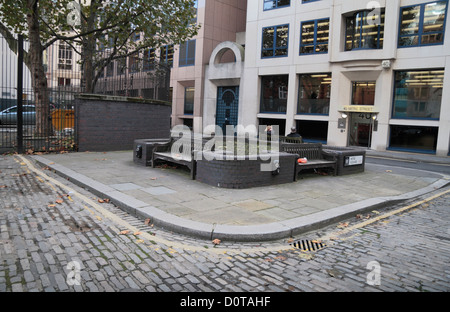 Mitre Square, Tatort von Catherine Eddowes, Jack the Ripper vierten Opfer, Whitechapel, East London, UK. (siehe Hinweise) Stockfoto