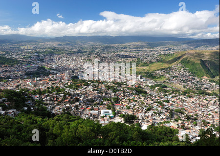 Ansicht, Tegucigalpa, Hauptstadt, Stadt, Mittelamerika, Honduras, Stockfoto