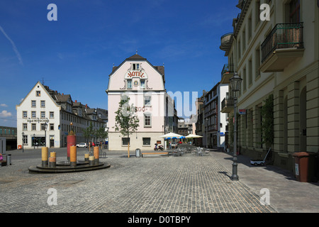 Deutschland, Koblenz, Rhein, Mosel, Maifeld, Eifel, Hunsrück, Westerwald, Rheinland, Pfalz, Koblenz-Ehrenbreitenstei Stockfoto