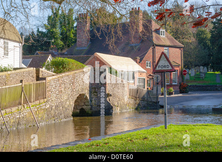 Eynsford Kreuzung Stockfoto